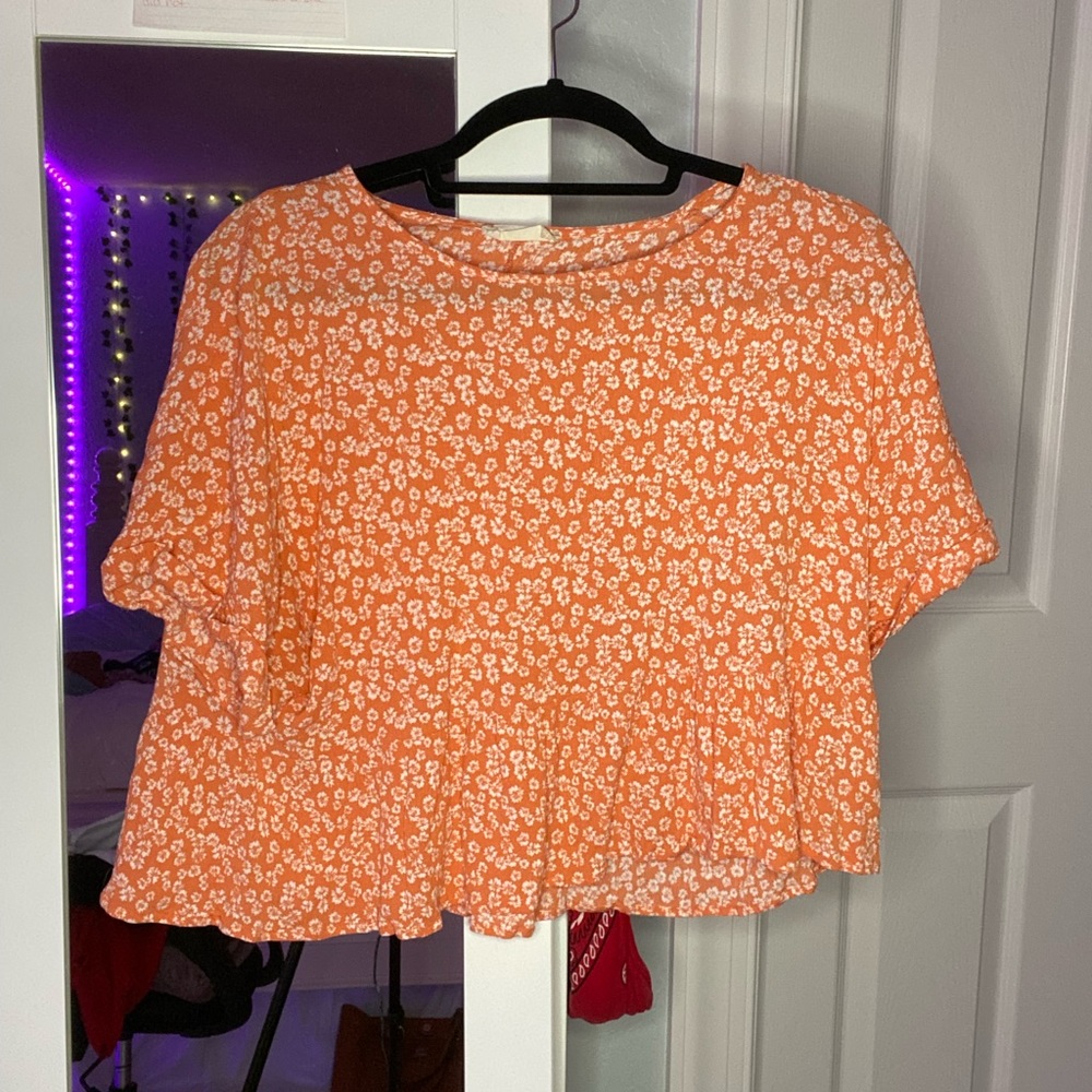 Orange Floral Altar’d State Blouse